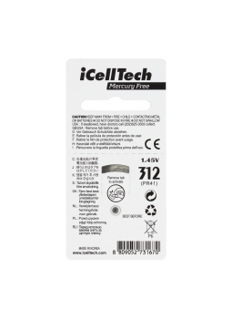 baterie icelltech 312 60 szt