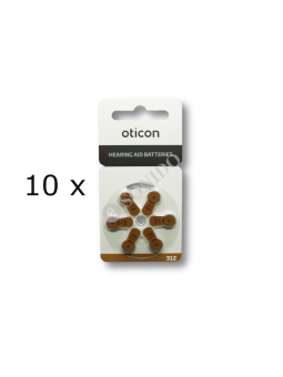 baterie oticon 312 60 szt
