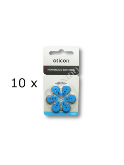 baterie oticon 675 60 szt
